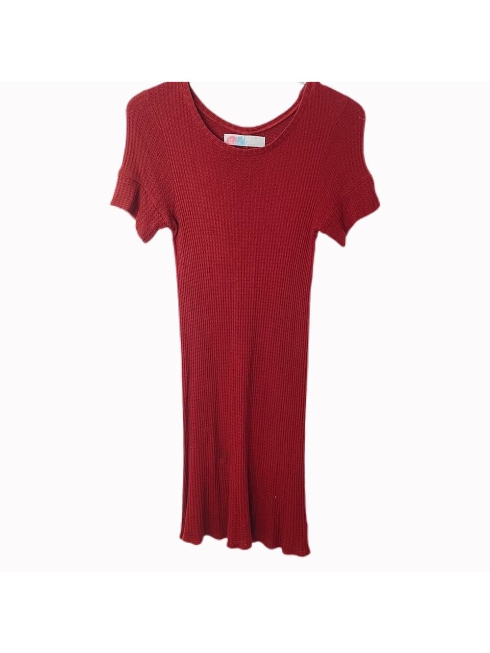 Free People Beach Rust Waffle Dress Sz S